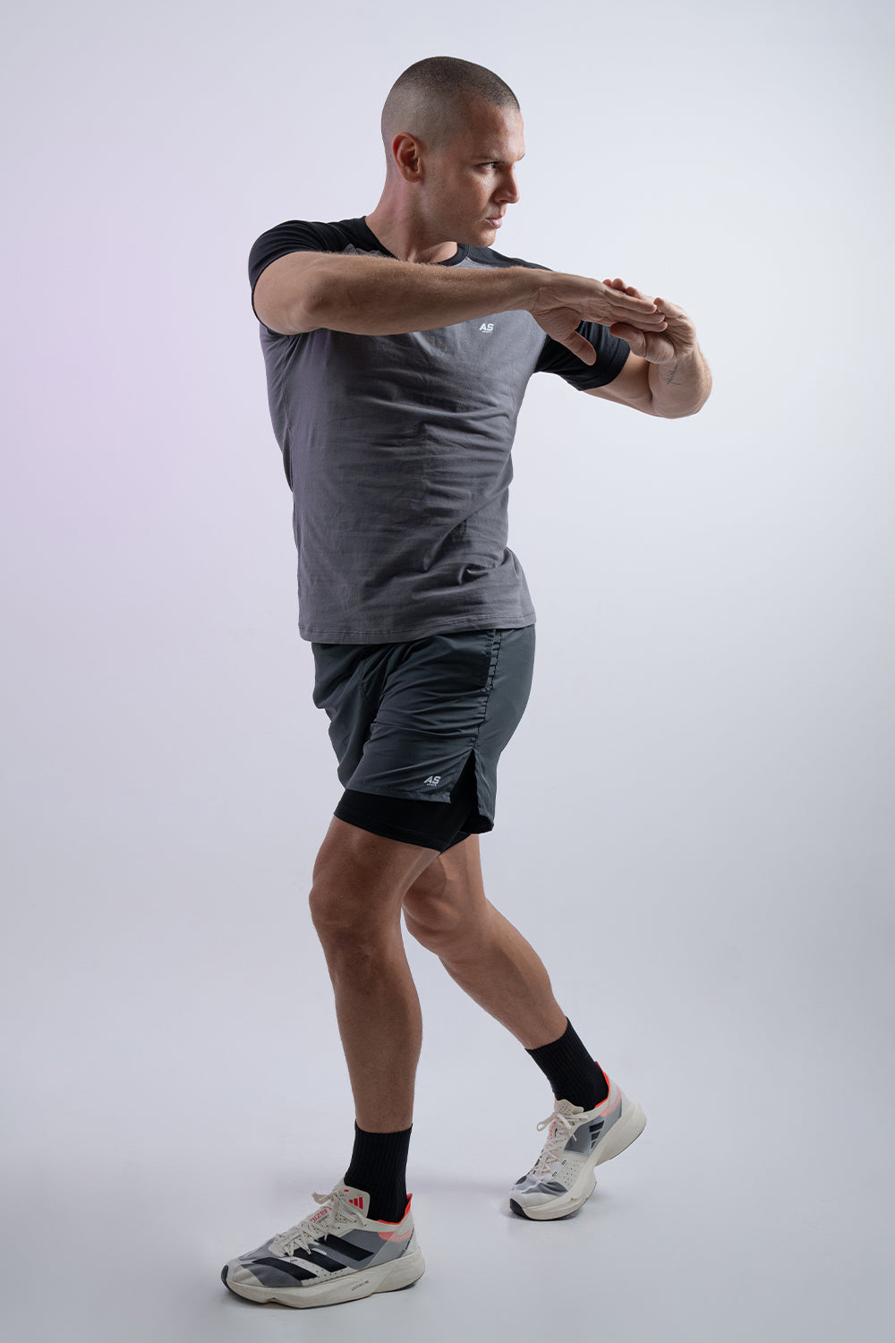 Pantaloneta Gris Oscuro