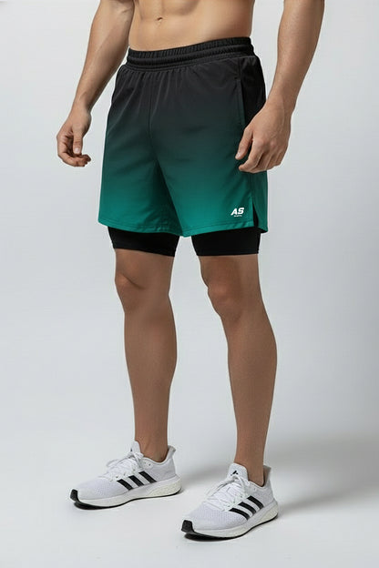 Pantaloneta Degradé Verde