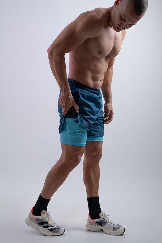 Pantaloneta Oil Blue